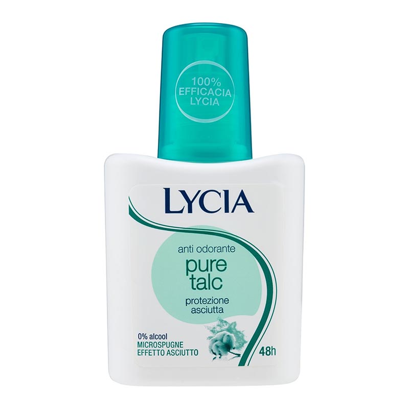 Sodalco Lycia Persona Cura e Benessere della Persona Deodorante Senza Alcool Pure Talc Vapo 75 ml